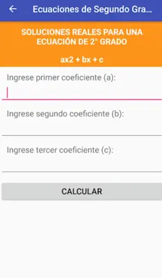 Solucionador de Ecuaciones android App screenshot 1